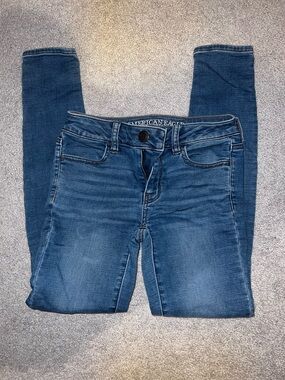 American Eagle Outfitters Dark Blue Women's Skinny Jeans